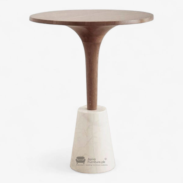Swan Solid Wood Center Table (1.6 ft Diameter)