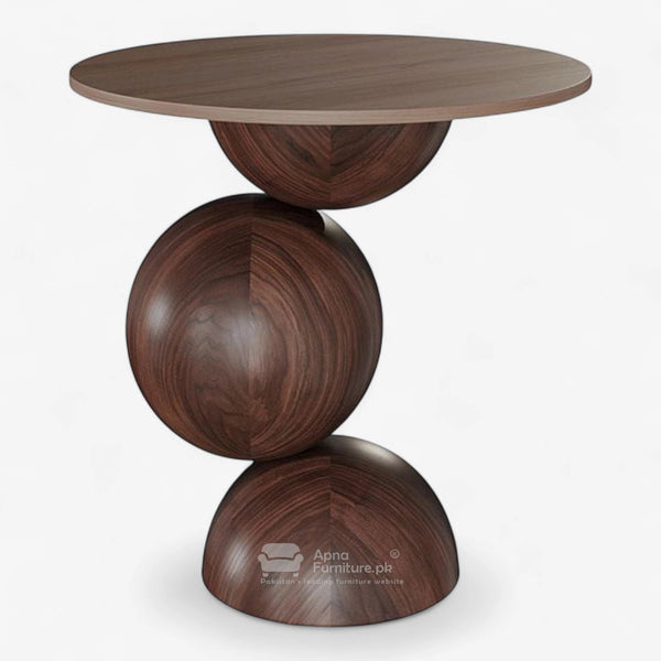 Roundy Solid Wood Center Table (1.6 feet Diameter)