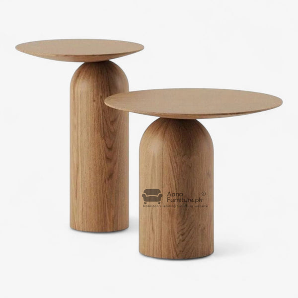 Rake Solid Wood Center Table Set