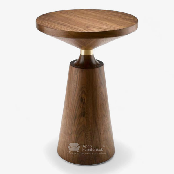 Lace Solid Wood Center Table (18 inches diameter)