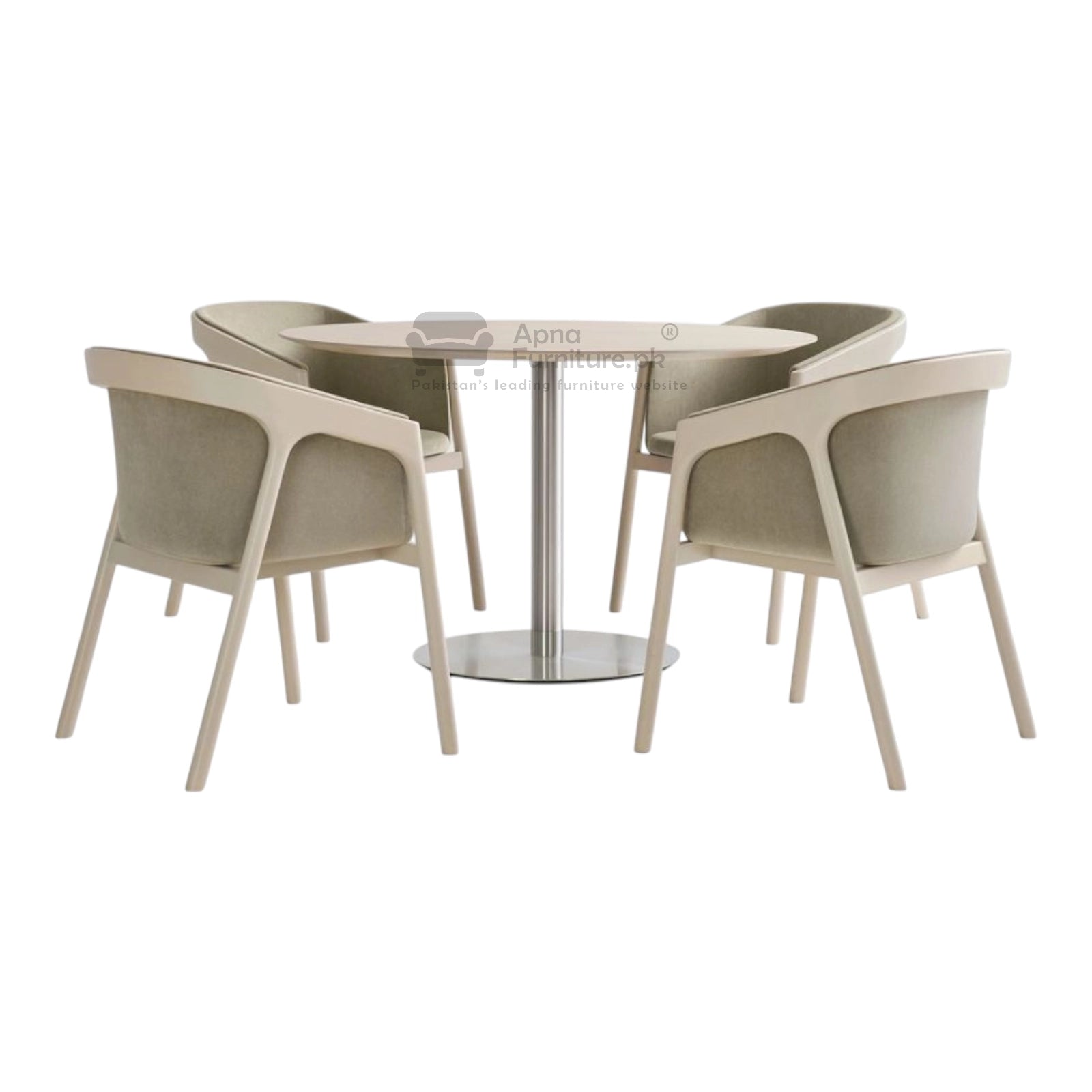 Rim Round Dining Table Set 4 Seater – Apnafurniture.pk (Pakistan)