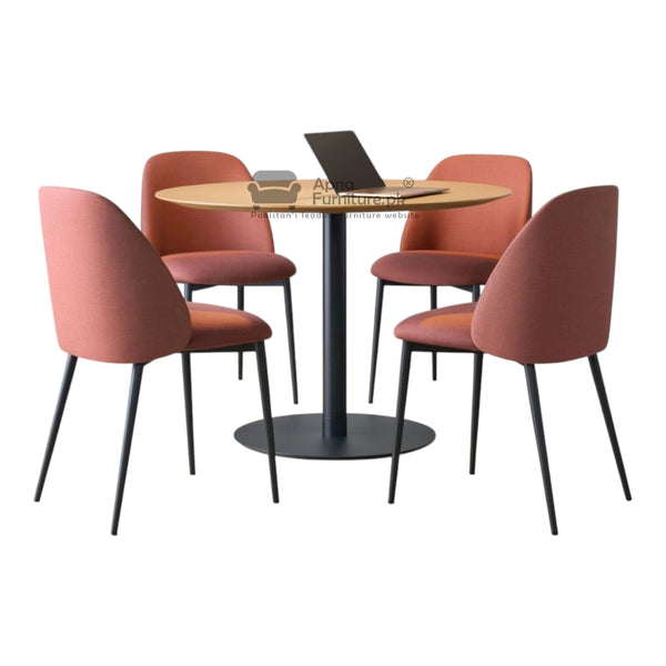 Nexo 4 Seater Round Dining Table Set