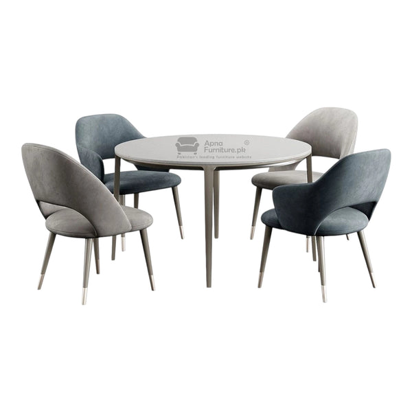 Maria 4 Seater Round Dining Table Set