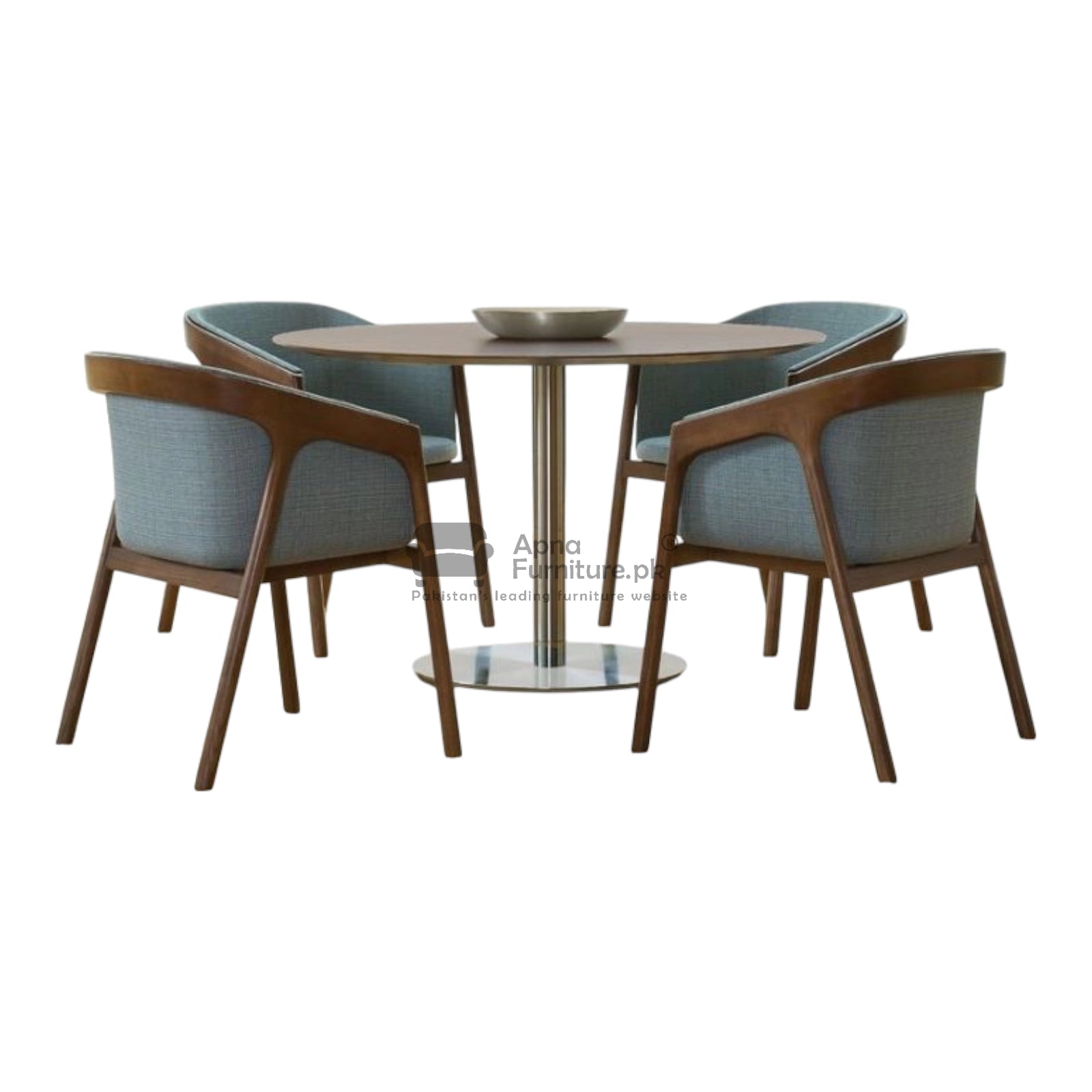 Rams 4 Seater Round Dining Table Set – Apnafurniture.pk (Pakistan)