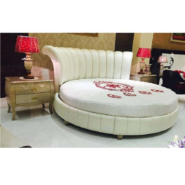 Buy Round Bed with Victorian Side Tables at Best Price Online in Pakistan on Apnafurniture.pk