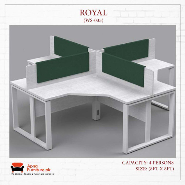 Buy Royal Workstation or Office Table at Best Price Online in Pakistan on Apnafurniture.pk