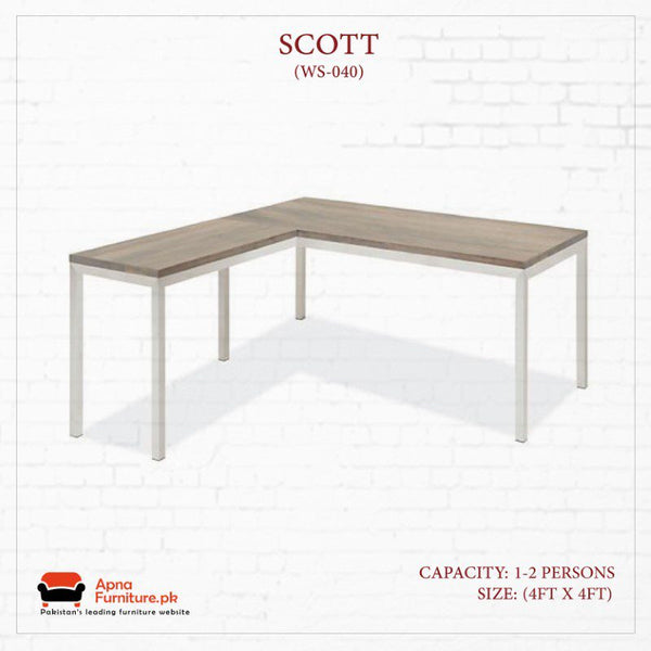 Buy Scott Office Table or Workstation at Best Price Online in Pakistan on Apnafurniture.pk