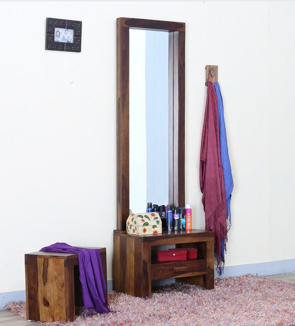 Buy Nivea Dressing Table (Sheesham Wood Veneer - Stool Included) at Best Price Online in Pakistan on Apnafurniture.pk