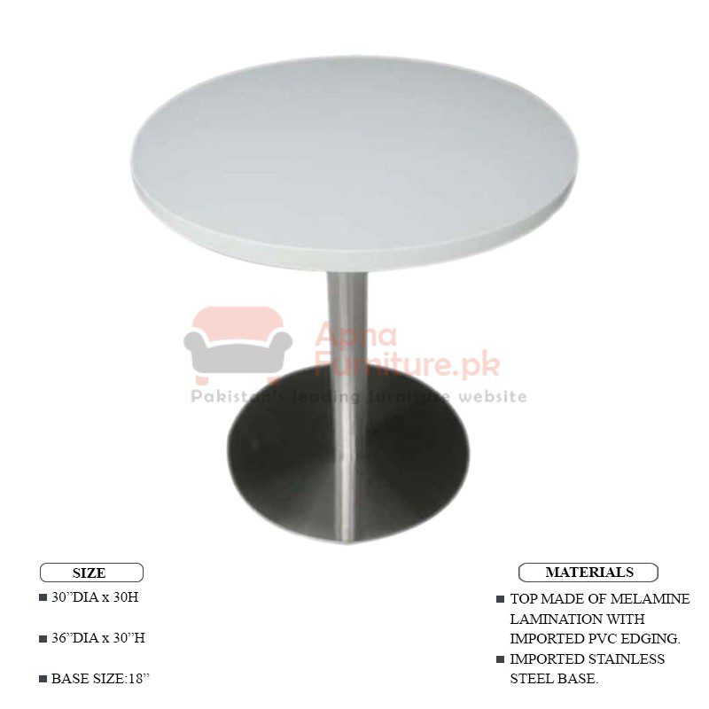 Buy Java Round Table (SS Base) in Pakistan & Contact the Seller ...