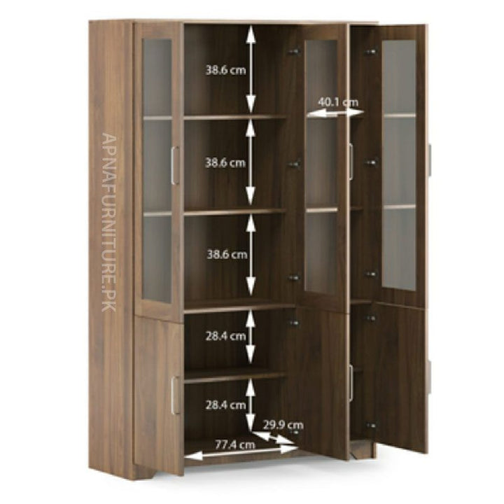 Bacopy Glass Cabinet and Storage Drawers Apnafurniture.pk Home and Decor