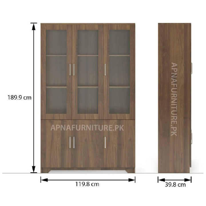Bacopy Glass Cabinet and Storage Drawers Apnafurniture.pk Home and Decor