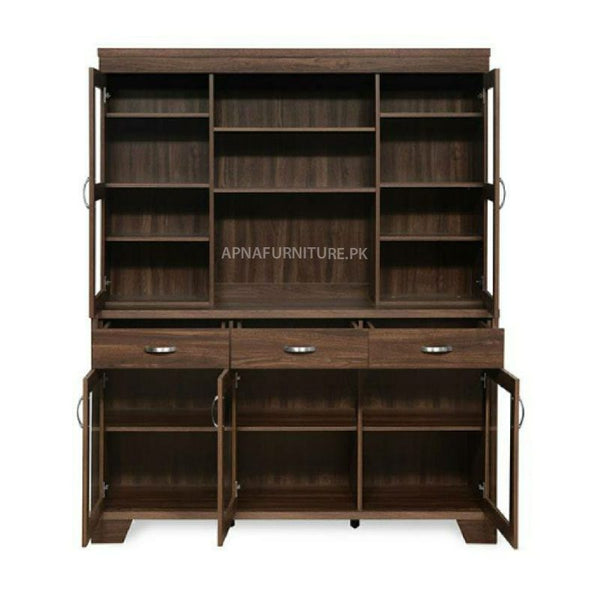 Susan Glass Cabinet and Storage Drawers Apnafurniture.pk Home and Decor