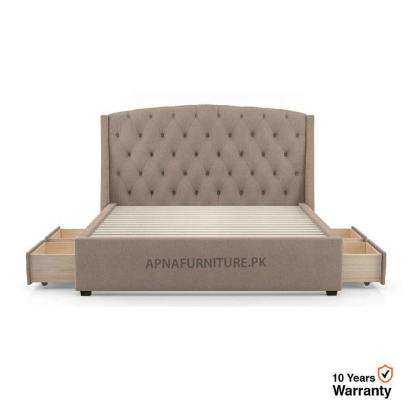 Buy Zhuri Upholstery Storage Double Bed at Best Price Online in Pakistan on Apnafurniture.pk