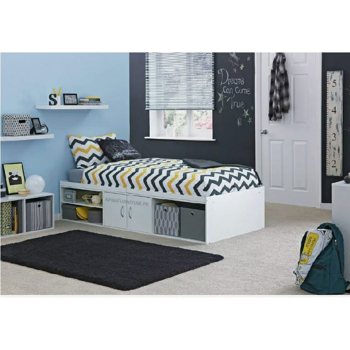 Buy Faye Single Bed with Storage Options at Best Price Online in Pakistan on Apnafurniture.pk