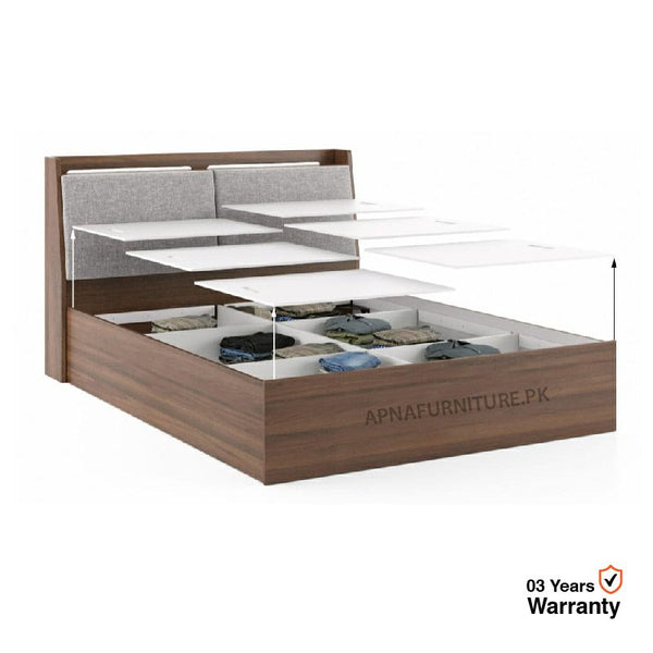 Lay Bed with Storage Space under Mattress Apnafurniture.pk New Double Bed Prices in Lahore
