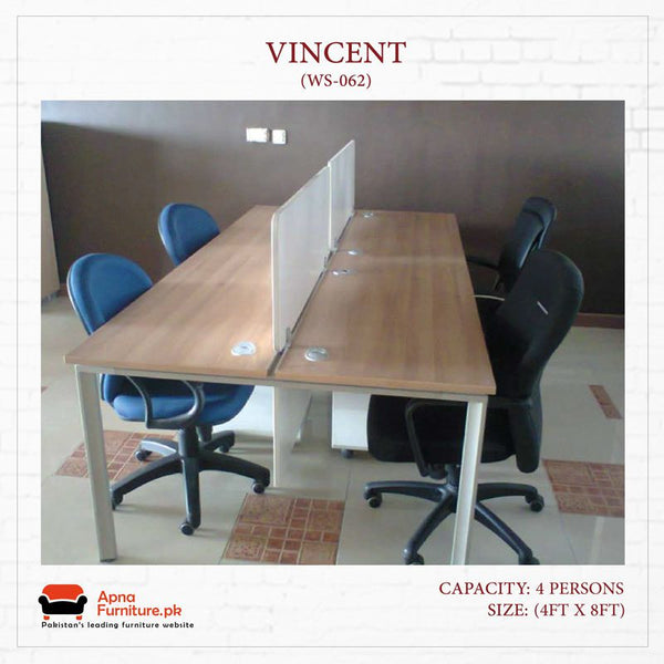 Buy Vincent Office Table or Workstation at Best Price Online in Pakistan on Apnafurniture.pk
