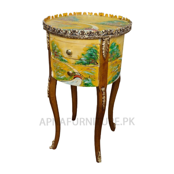 Buy Ivan BedSide Table (Hand Painted) at Best Price Online in Pakistan on Apnafurniture.pk