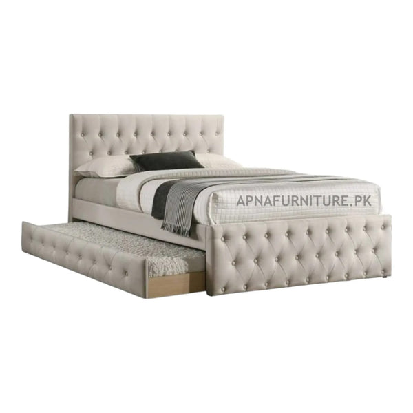 Buy Glam Trundle Storage Double Bed at Best Price Online in Pakistan on Apnafurniture.pk