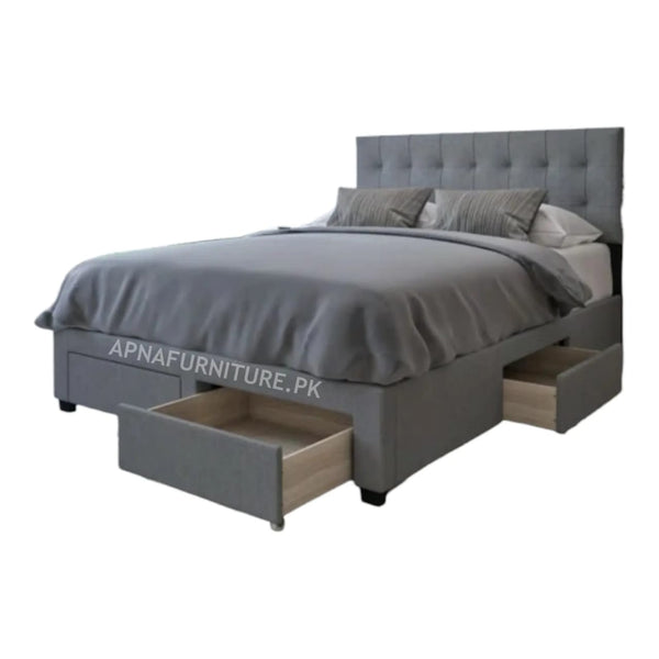 Artistic Storage Double Bed Apnafurniture.pk New Double Bed Prices in Lahore