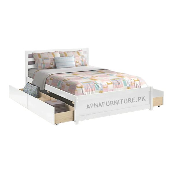 Peace Storage Bed in Deco Paint Apnafurniture.pk New Double Bed Prices in Lahore