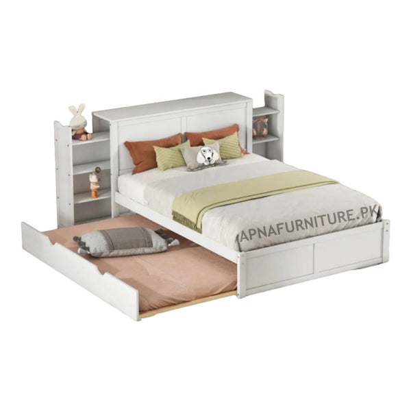 Buy Paradise Trundle Storage Double Bed at Best Price Online in Pakistan on Apnafurniture.pk