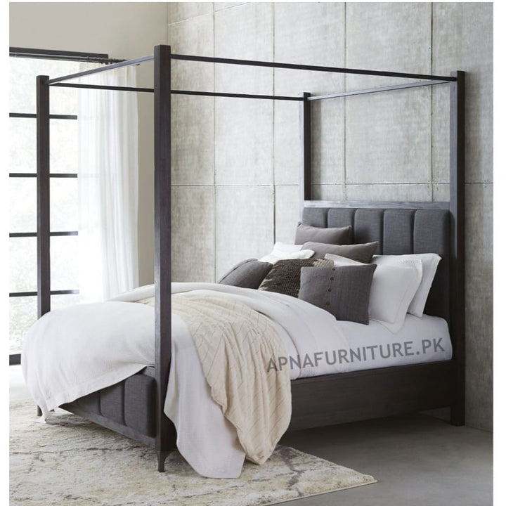 Buy John Canopy Bed at Best Price Online in Pakistan on Apnafurniture.pk
