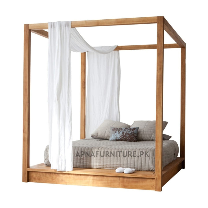 Buy David Canopy Bed at Best Price Online in Pakistan on Apnafurniture.pk