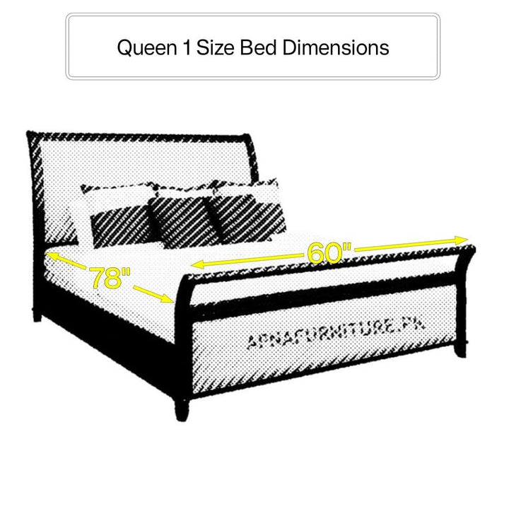 Buy Isabella Sleigh Bed at Best Price Online in Pakistan on Apnafurniture.pk