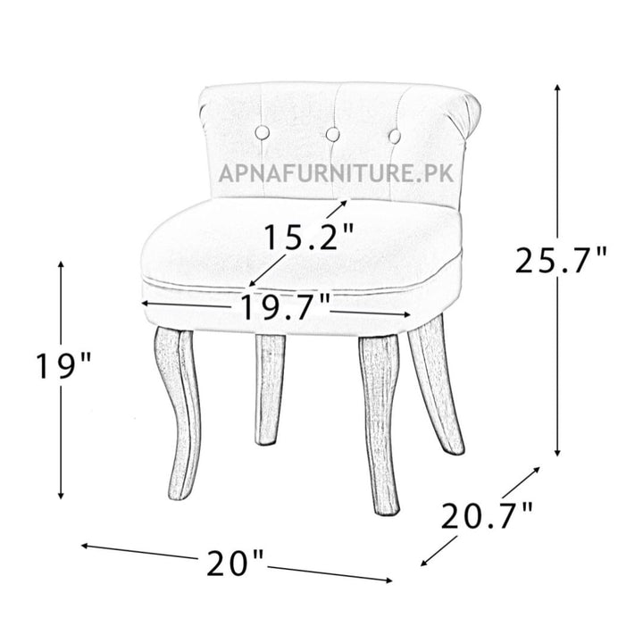 Freya Vanity Stool Apnafurniture.pk Vanity Stools