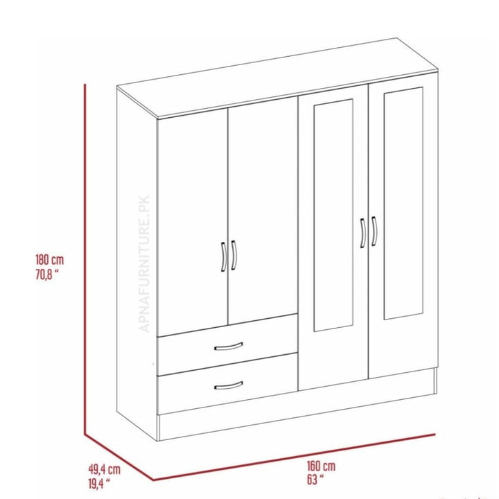 Buy Paul Cupboard at Best Price Online in Pakistan on Apnafurniture.pk