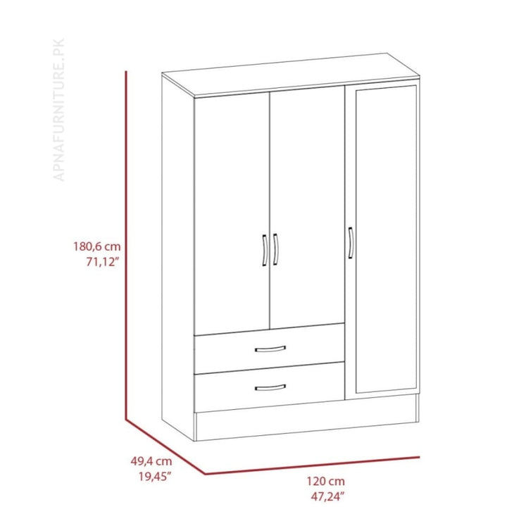 Buy Alice Cupboard at Best Price Online in Pakistan on Apnafurniture.pk