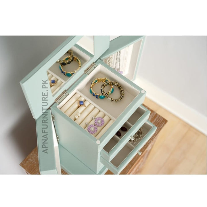 Chester Jewelry Cabinet with Mirror Apnafurniture.pk Jewelry Cabinet with Mirror