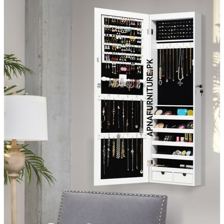Buy Damon Jewelry Cabinet with Mirror at Best Price Online in Pakistan on Apnafurniture.pk