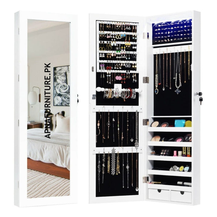 Buy Damon Jewelry Cabinet with Mirror at Best Price Online in Pakistan on Apnafurniture.pk