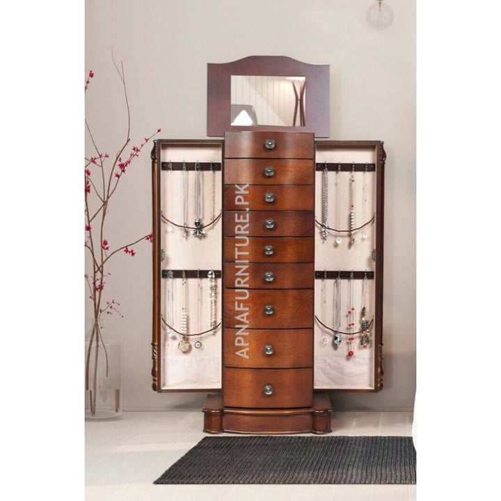 Buy Darin Jewelry Cabinet with Mirror at Best Price Online in Pakistan on Apnafurniture.pk