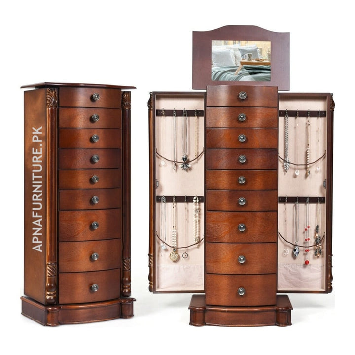 Buy Darin Jewelry Cabinet with Mirror at Best Price Online in Pakistan on Apnafurniture.pk