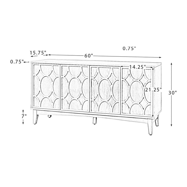 Buy Marcus Buffet Cabinet at Best Price Online in Pakistan on Apnafurniture.pk