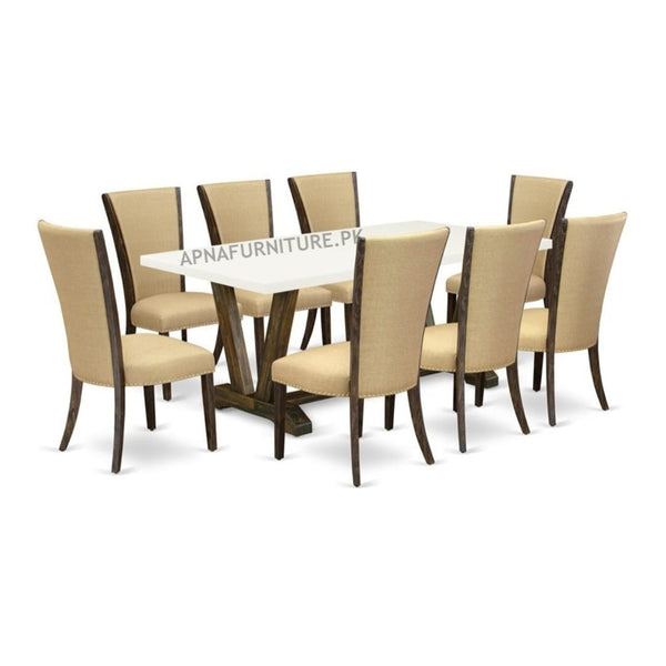 Buy Christopher Eight Seater Dining Table Set at Best Price Online in Pakistan on Apnafurniture.pk