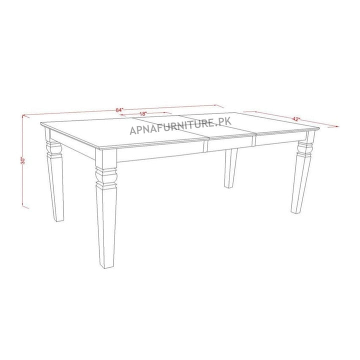 Buy Phoebe Eight Seater Dining Table Set at Best Price Online in Pakistan on Apnafurniture.pk