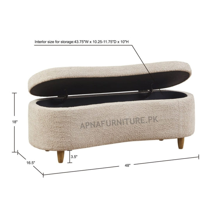 Opal Storage Bench Apnafurniture.pk Storage Benches