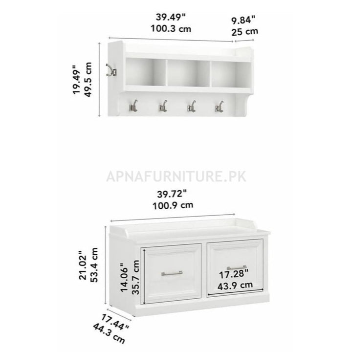Maelle Hall Tree Apnafurniture.pk Hall Trees