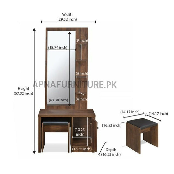 Buy Luna Dressing Table at Best Price Online in Pakistan on Apnafurniture.pk