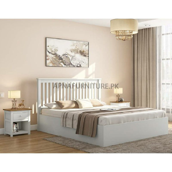Buy Willow Double Bed (Solid Wood Structure with High Quality Deco Paint Finish) at Best Price Online in Pakistan on Apnafurniture.pk