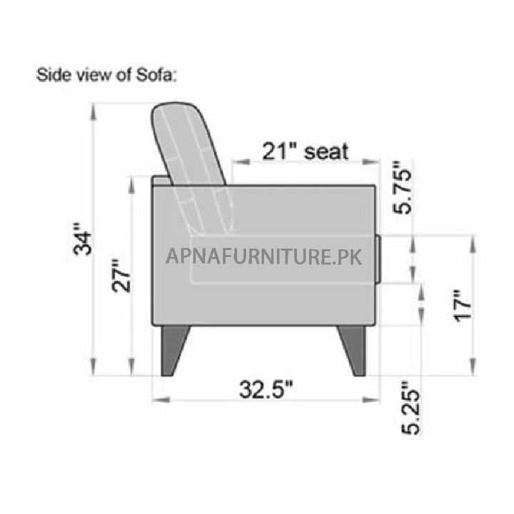 Buy Ruth Three Seater Sofa at Best Price Online in Pakistan on Apnafurniture.pk