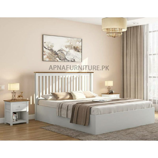 Buy Callie Double Bed (wooden back with high quality deco paint) at Best Price Online in Pakistan on Apnafurniture.pk
