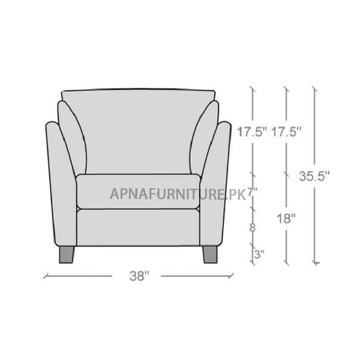 Buy Willow Single Sofa at Best Price Online in Pakistan on Apnafurniture.pk