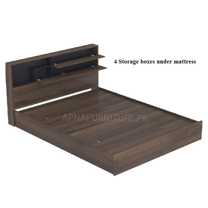 Buy Faith Storage Double Bed at Best Price Online in Pakistan on Apnafurniture.pk