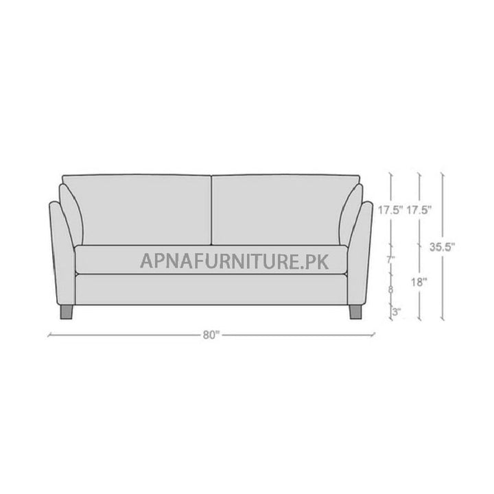 Buy Willow Three Seater Sofa at Best Price Online in Pakistan on Apnafurniture.pk