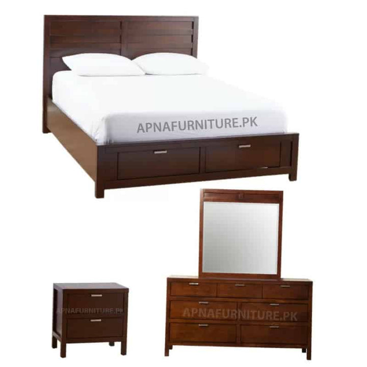 Buy Jacky Double Bed set at Best Price Online in Pakistan on Apnafurniture.pk