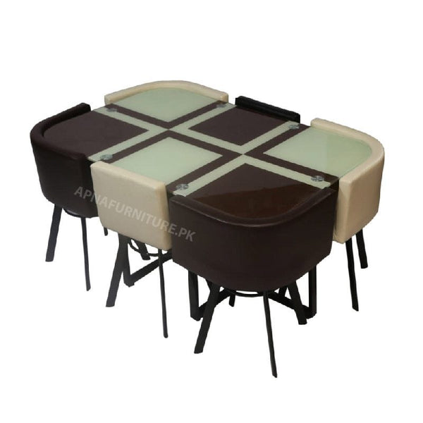 Buy Tivory 6 Seater Glass Dinning Table at Best Price Online in Pakistan on Apnafurniture.pk